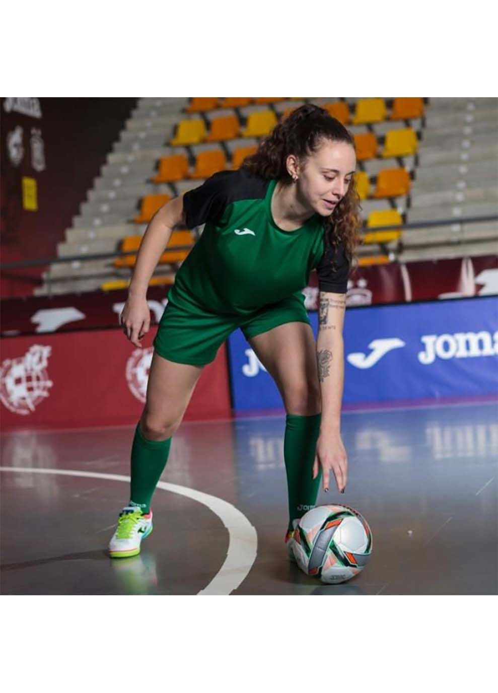 Женская Футболка ACADEMY IV Зеленый Joma - (367599088)