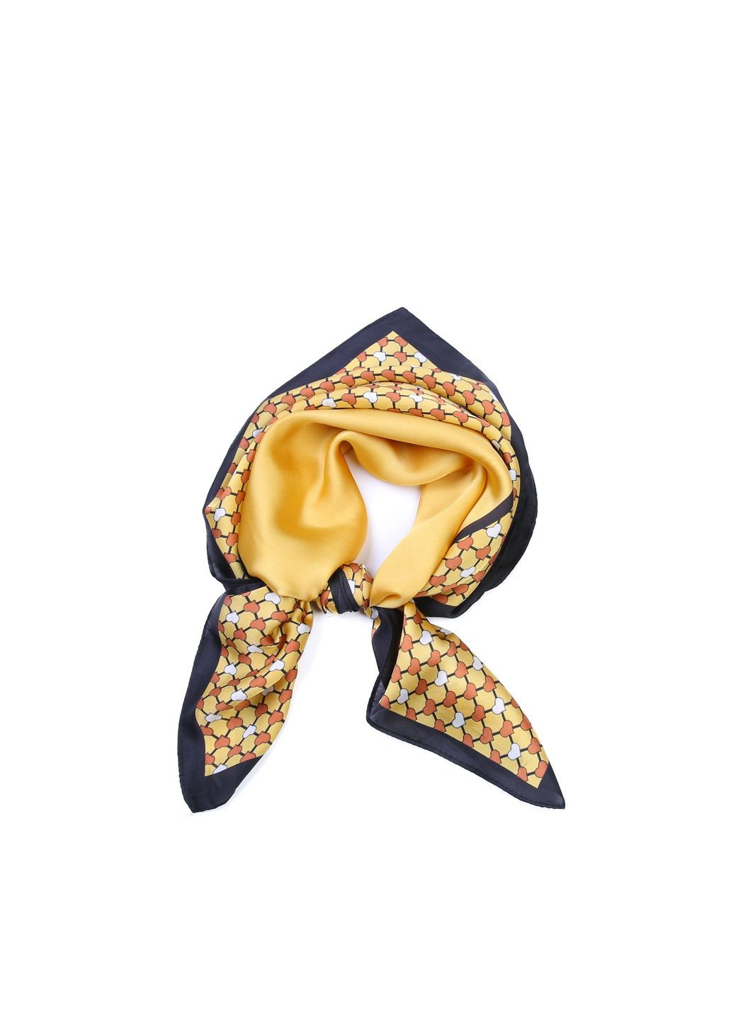 Хустка жіноча з принтом атлас різнокольорова ЕЛЕОНОРА LuckyLOOK 826-007 (341136027)