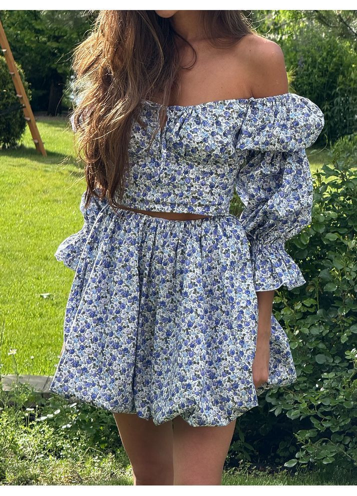 Костюм SANTORINI дрібні сині троянди milirud (366291621)