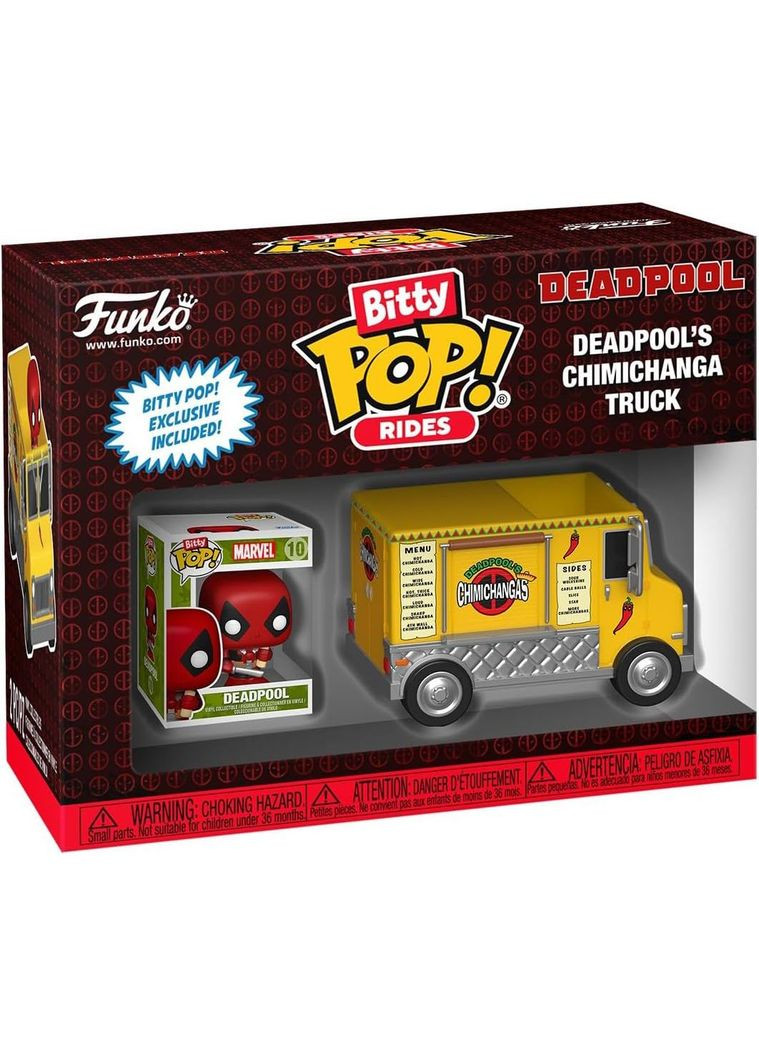 Набор игровых фигурок Bitty Pop! Rides Марвел: Дедпул и грузовик Чимичанги () Funko 83625 (332944186)
