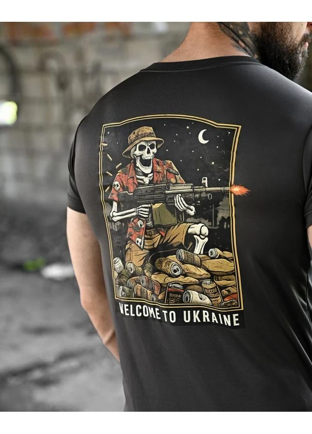 Футболка BORN OF WAR welcome to Ukraine grey ВТ4636 No Brand Футболка (394065241)