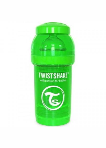 Пляшечка для годування Twistshake антиколиковая 180 мл, зеленая (268142707)