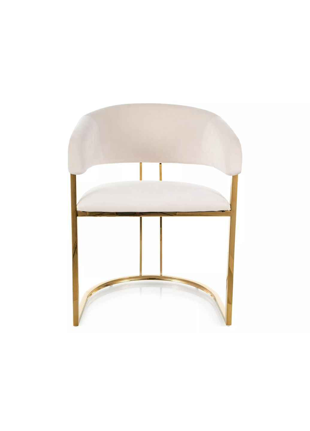 Стілець кухонний TULIPE VELVET золотий каркас / світлий беж BL.22 TULIPEVZLJBE Signal (372178057)
