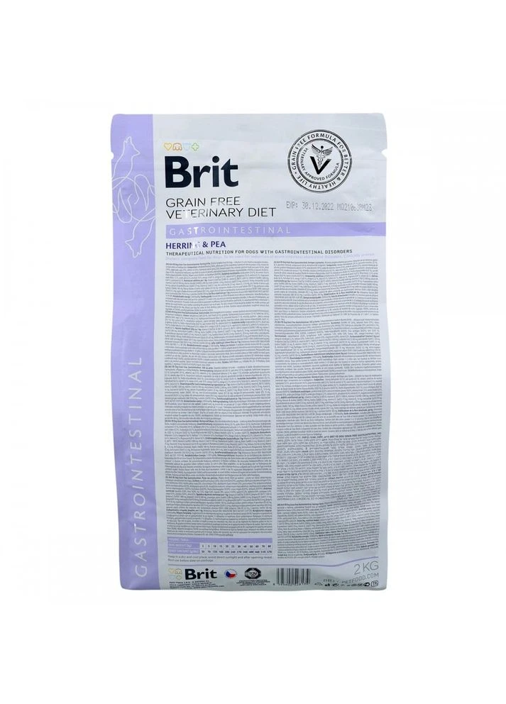 Корм сухий Brit Grain Free VetDiet Dog Gastrointestinal для дорослих собак при порушенні травлення з оселедцем лососем та го Brit VetDiets (392124711)