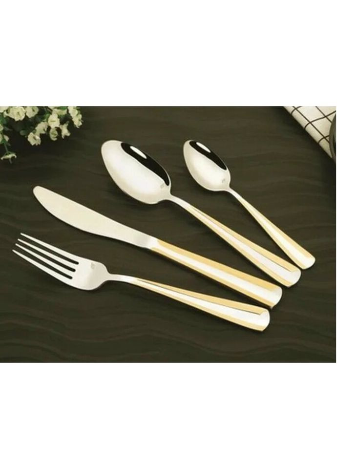 Набор столовых приборов BP-B24-GM 24 предмета золотистый Bohmann (335716095)