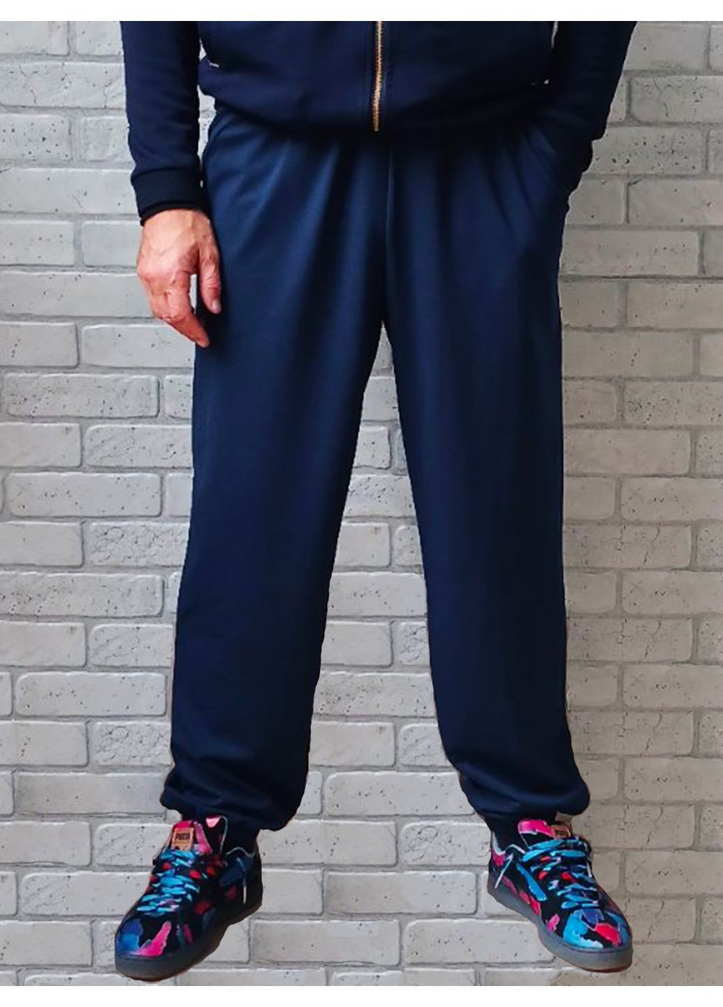 Зелені чоловічі спортивні штани джоггери з кишенями весна-осінь No Brand (369502939)