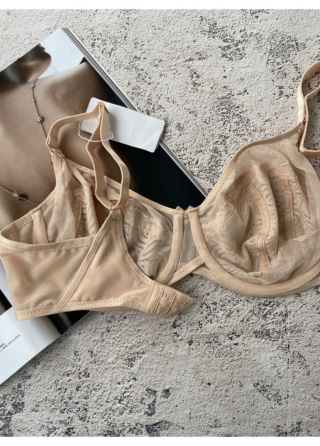 Бежевий бюстгальтер без поролону бежевий Lanny Mode