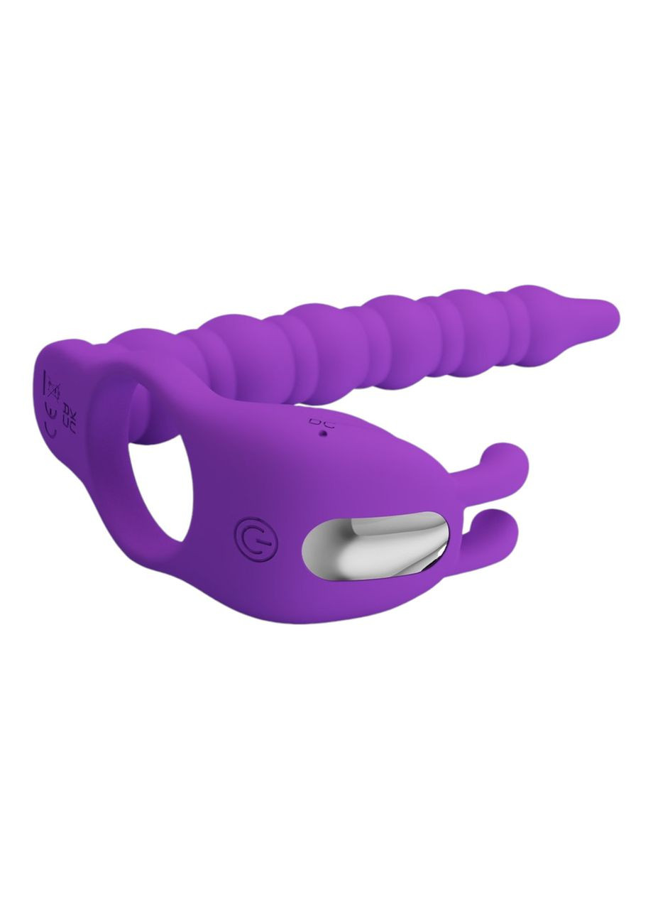Насадка страпон на член для анального сексу з вібрацією фіолетова Pretty Love""Blackney" LyBaile (307151769)