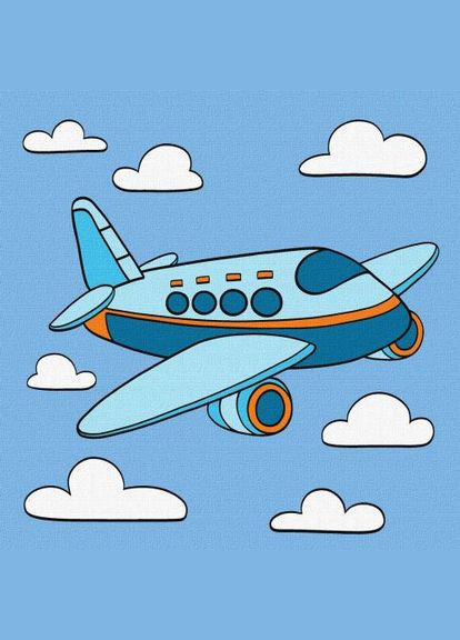 Картина за номерами "Захоплюючий політ" 25х25 см Ідейка (369786783)