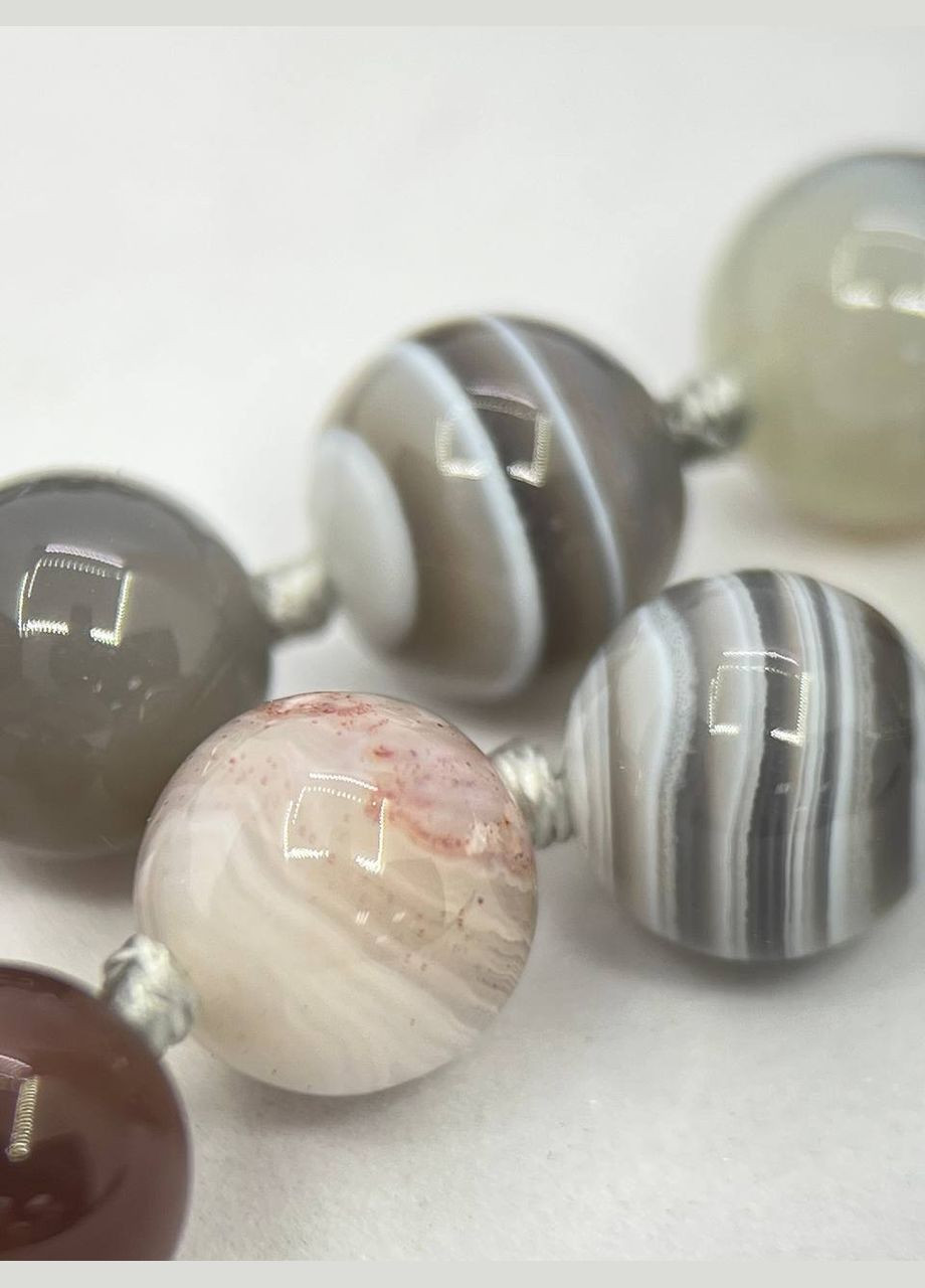 Бусы агат 6 мм 46 см Двухцветный 11688 No Brand (311686483)