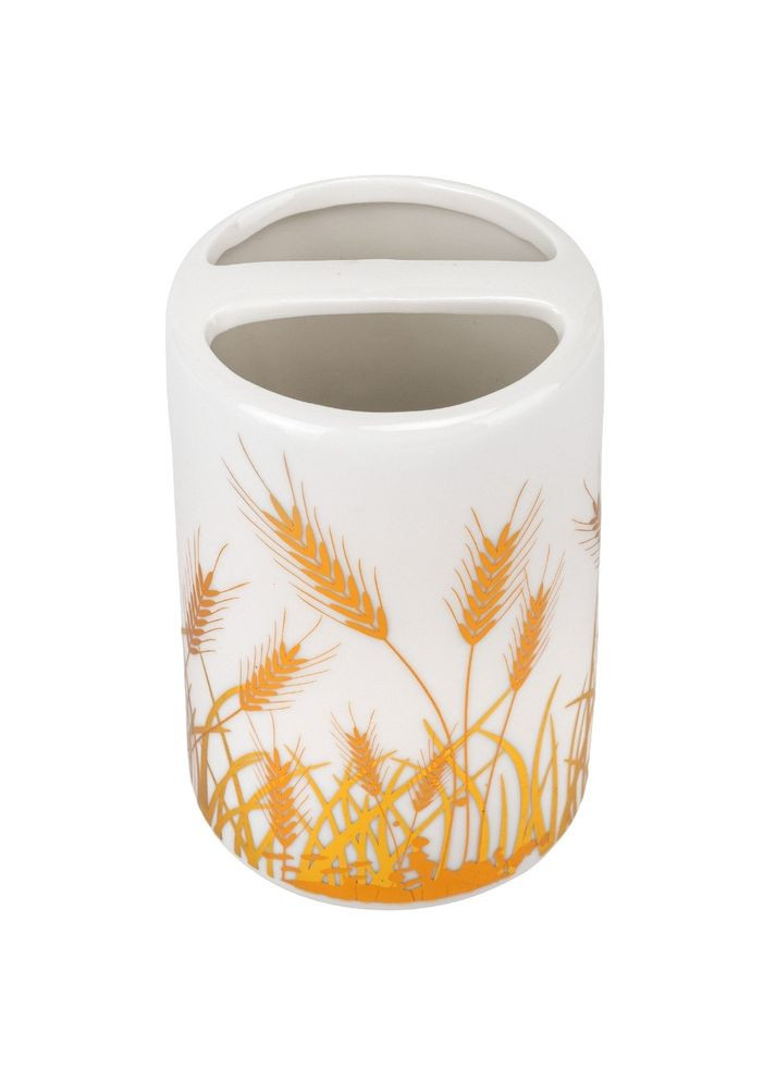 Набор для ванной комнаты 4 предмета Золотой колосок керамика 9190-016 No Brand (346530666)