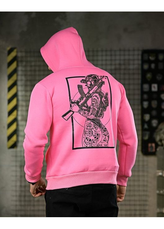 Армійське чоловіче худі на флісі Дівчина рожеве No Brand (362045767)