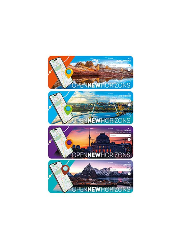 Набір ламінованих закладок для книг АП-0902, 4 шт Вид 1 Апельсин (365639679)