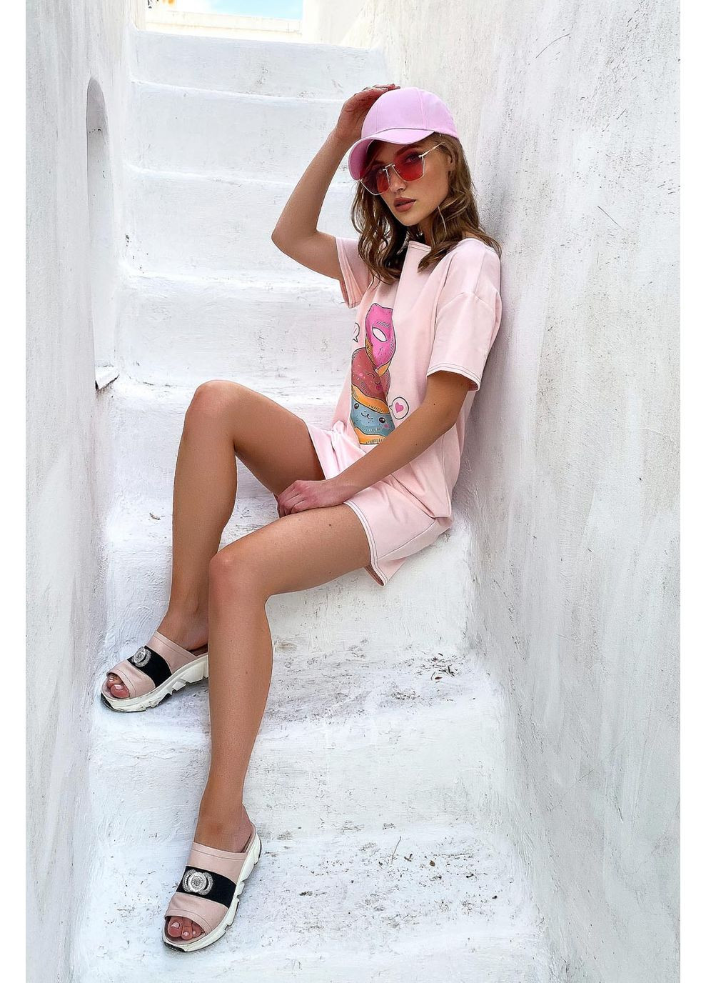 Рожева сукня футболка 1743.4705 Seventeen