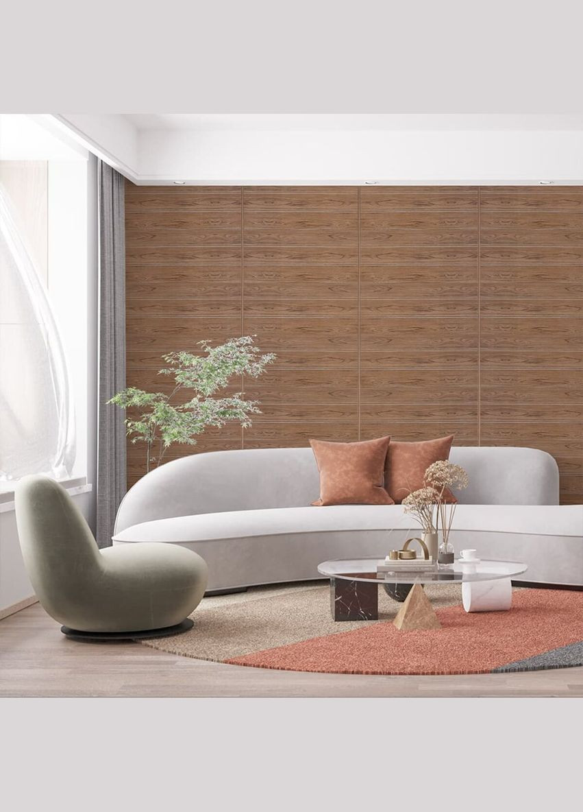 Самоклеющаяся 3D панель под светлый дуб 2800х700х3мм Sticker Wall (298285125)