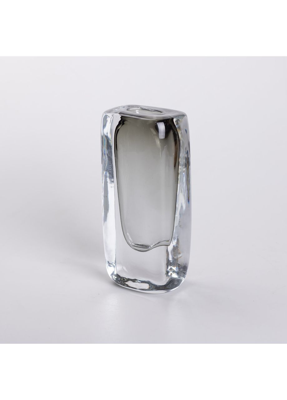 Ваза стеклянная прозрачная 8.3х6х18.5 см для цветов декоративная 150 мл Flower Season (360454705)