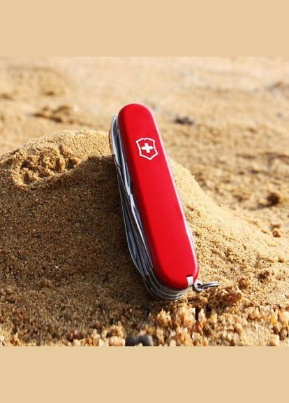 Комплект Ніж Deluxe Tinker Red 1.4723 + Чохол з ліхтариком Police Victorinox (317303614)