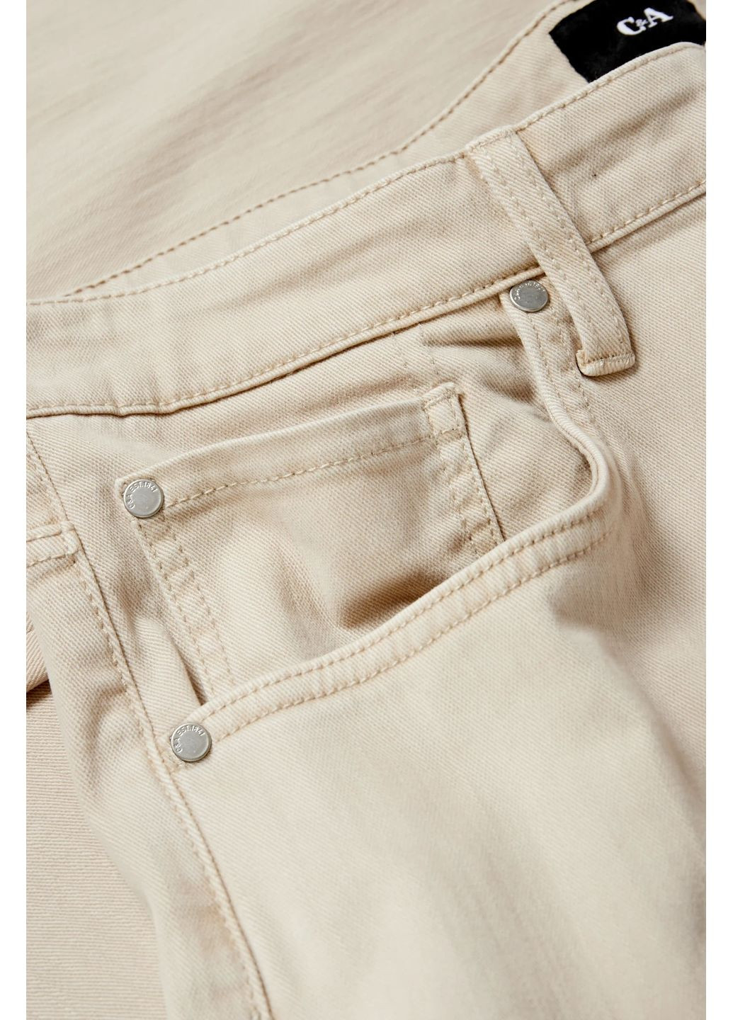 Бежевые демисезонные джинсы baggy C&A