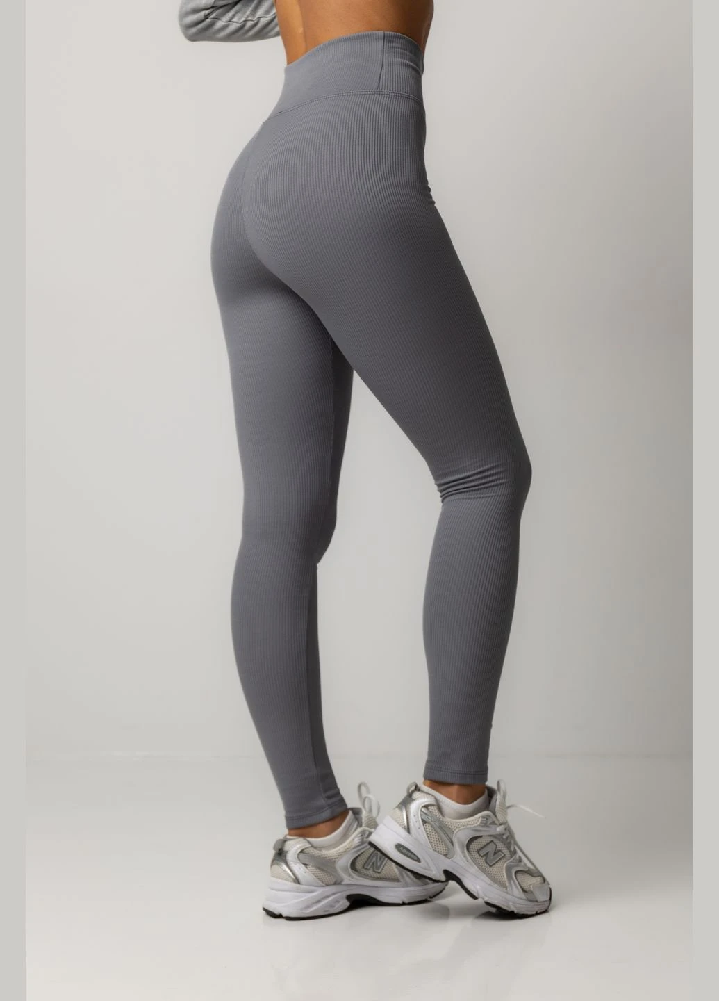 Жіночі лосини в рубчик з утепленням Lurex (304936246)