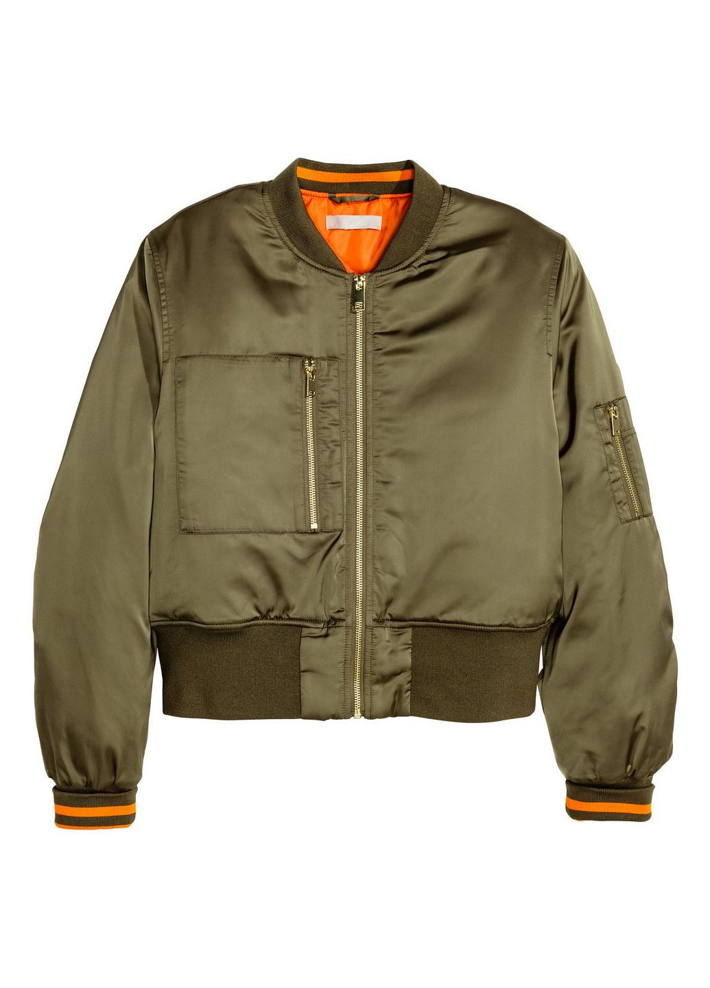 Оливковая (хаки) бомбер H&M