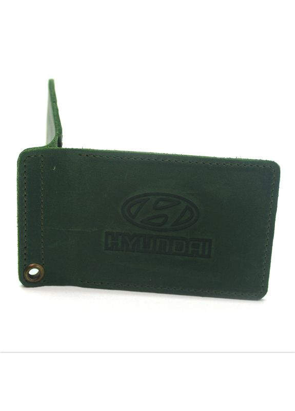 Обкладинка для водійських документів Hyundai шкіра Крейзі 1061 зелена Zoo-hunt (280901704)