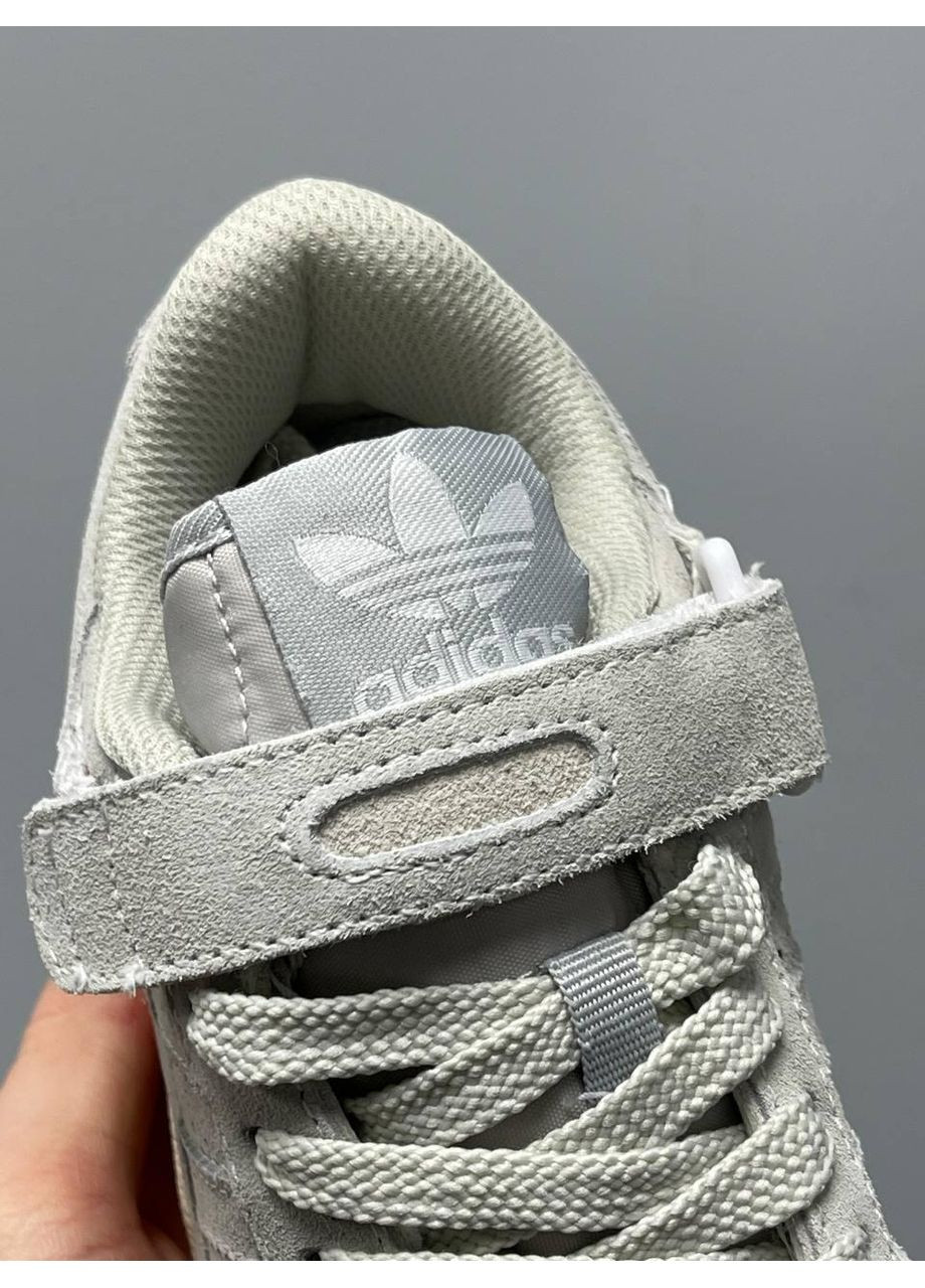 Сірі Осінні кросівки чоловічі adidas forum 84 low grey premium адідас форум 84 No Brand