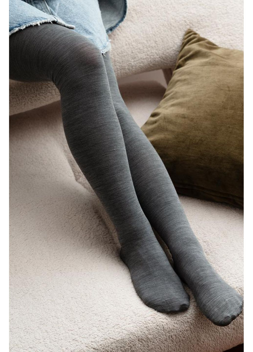 Колготки из шерсти мериноса 130 MERINO WOOL Steven (351584424)