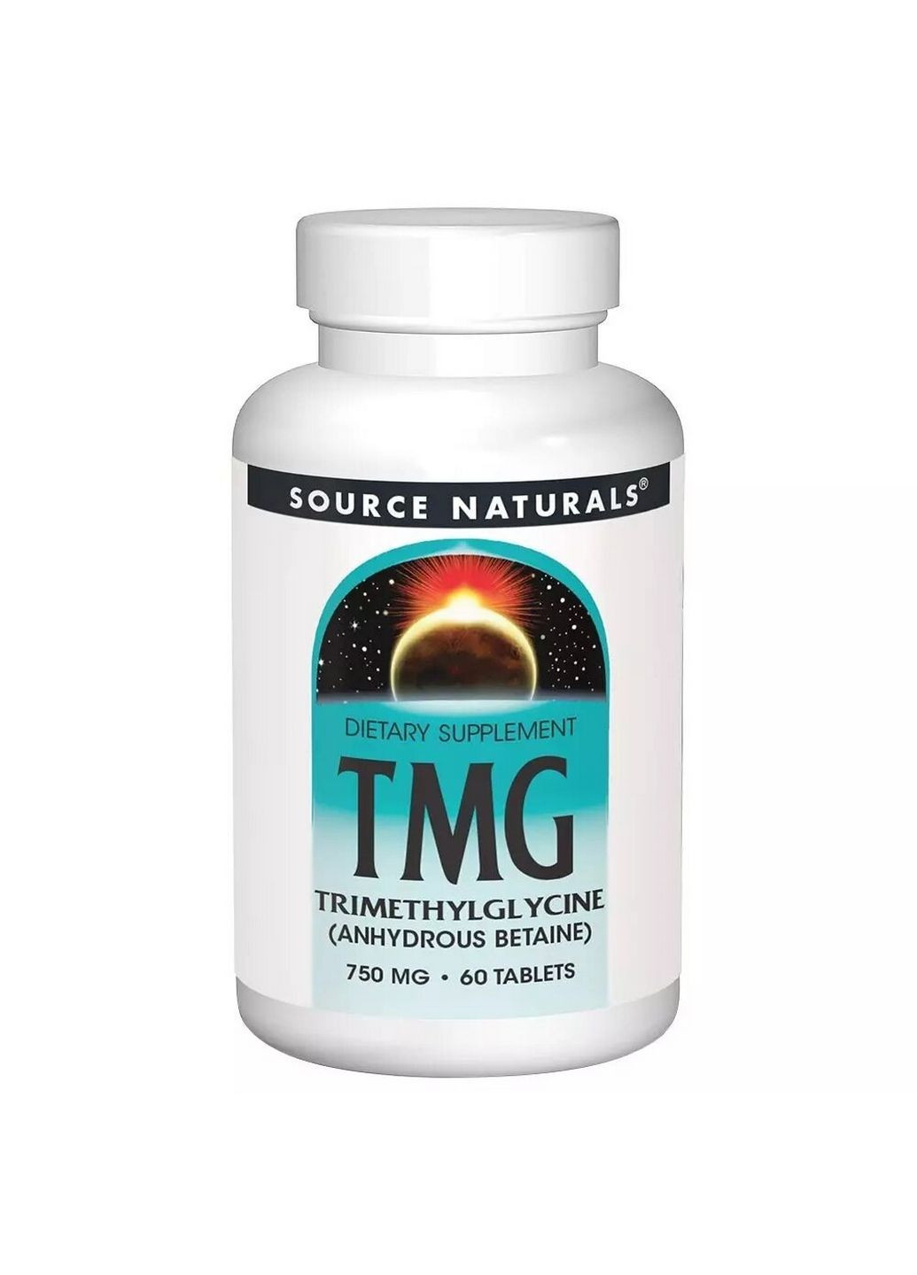 Натуральна добавка TMG 750 mg, 60 таблеток Source Naturals (293415943)