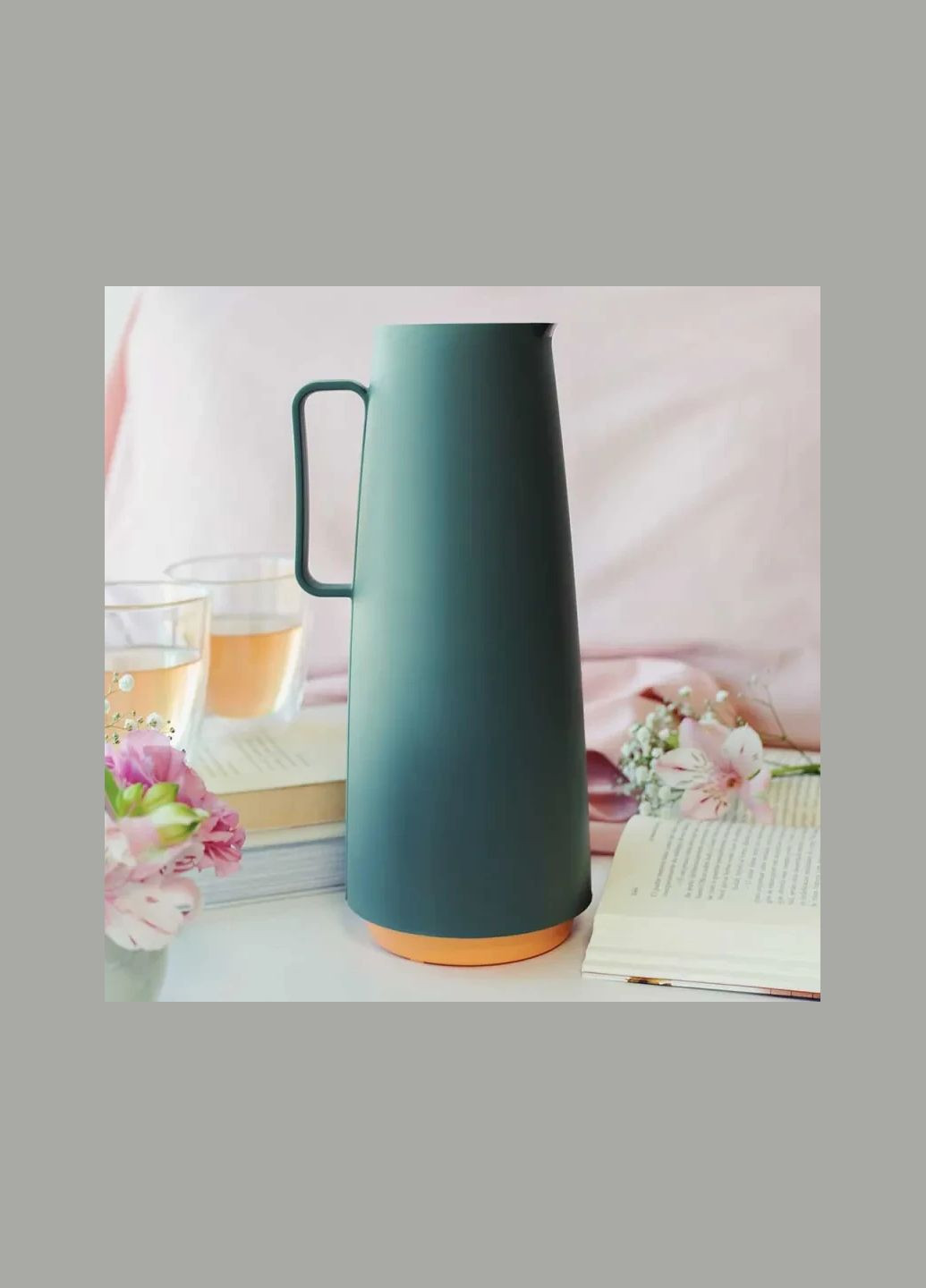 Термос с колбой из стекла Exata 1 л зеленый Tramontina (343052339)