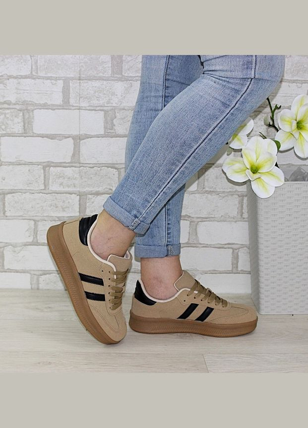 Бежеві жіночі кеди Fashion