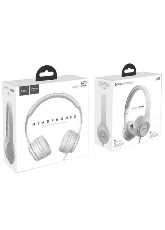 Навушники W21 Graceful charm Grey Hoco (297456825)