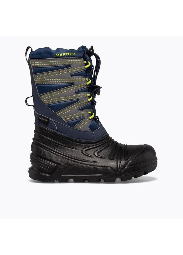 Зимние детские зимние сапоги для мальчика snow quest lite 3.0 waterproof navy/black/grey 30 19 см синие (mk165179) Merrell