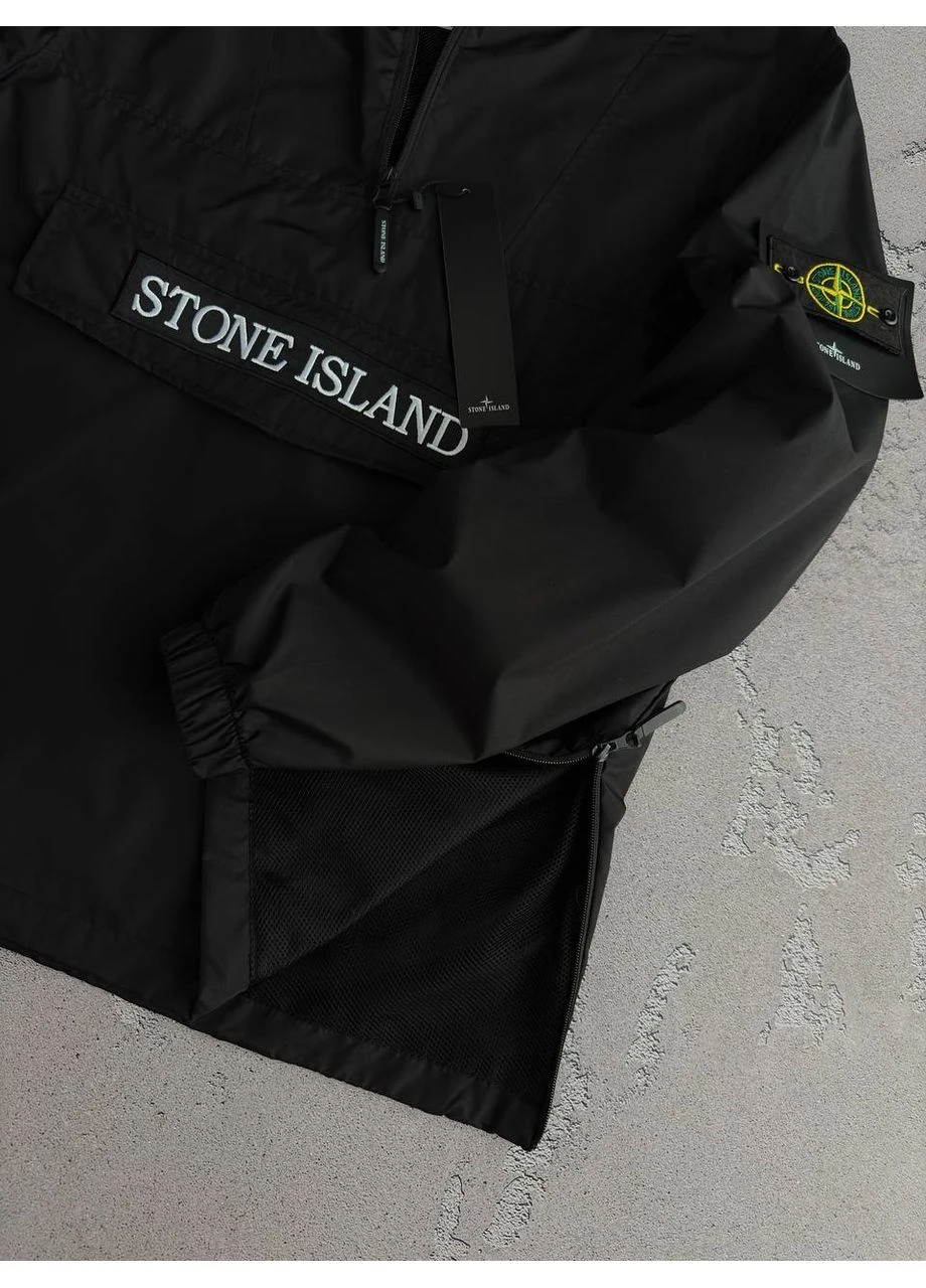 Ветровка Stone Island. Водоотталкивающая плащевка. Один карман на молнии. No Brand (382893192)