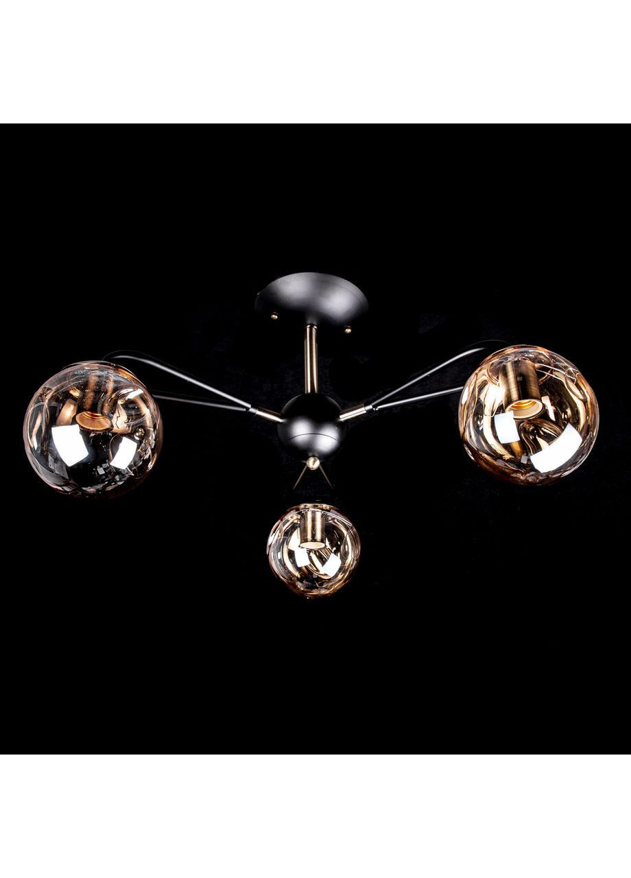 Люстра в стилі лофт на 3 лампочки N3602/3/BK+AB No Brand (352229937)