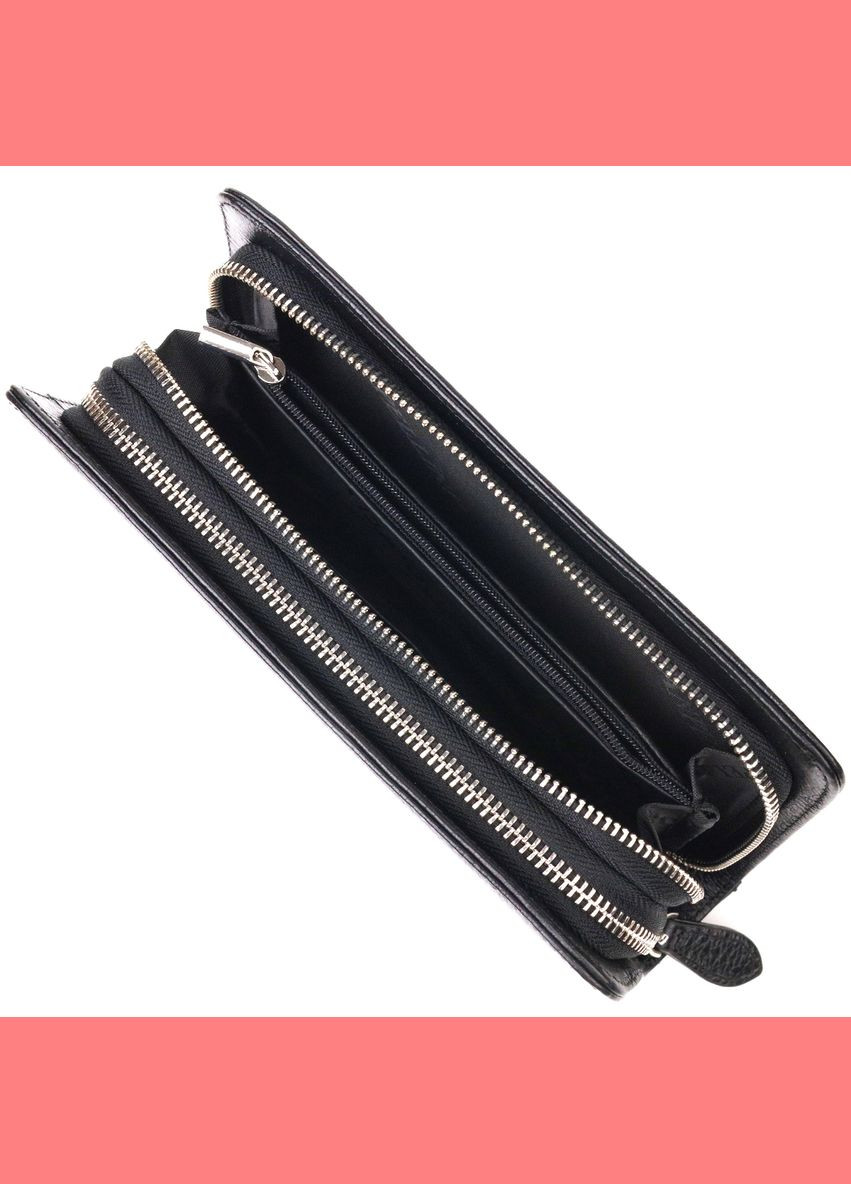 Чоловіча сумка через плече барсетка на два відділення з натуральної шкіри 21567 Чорний Canpellini (302007862)