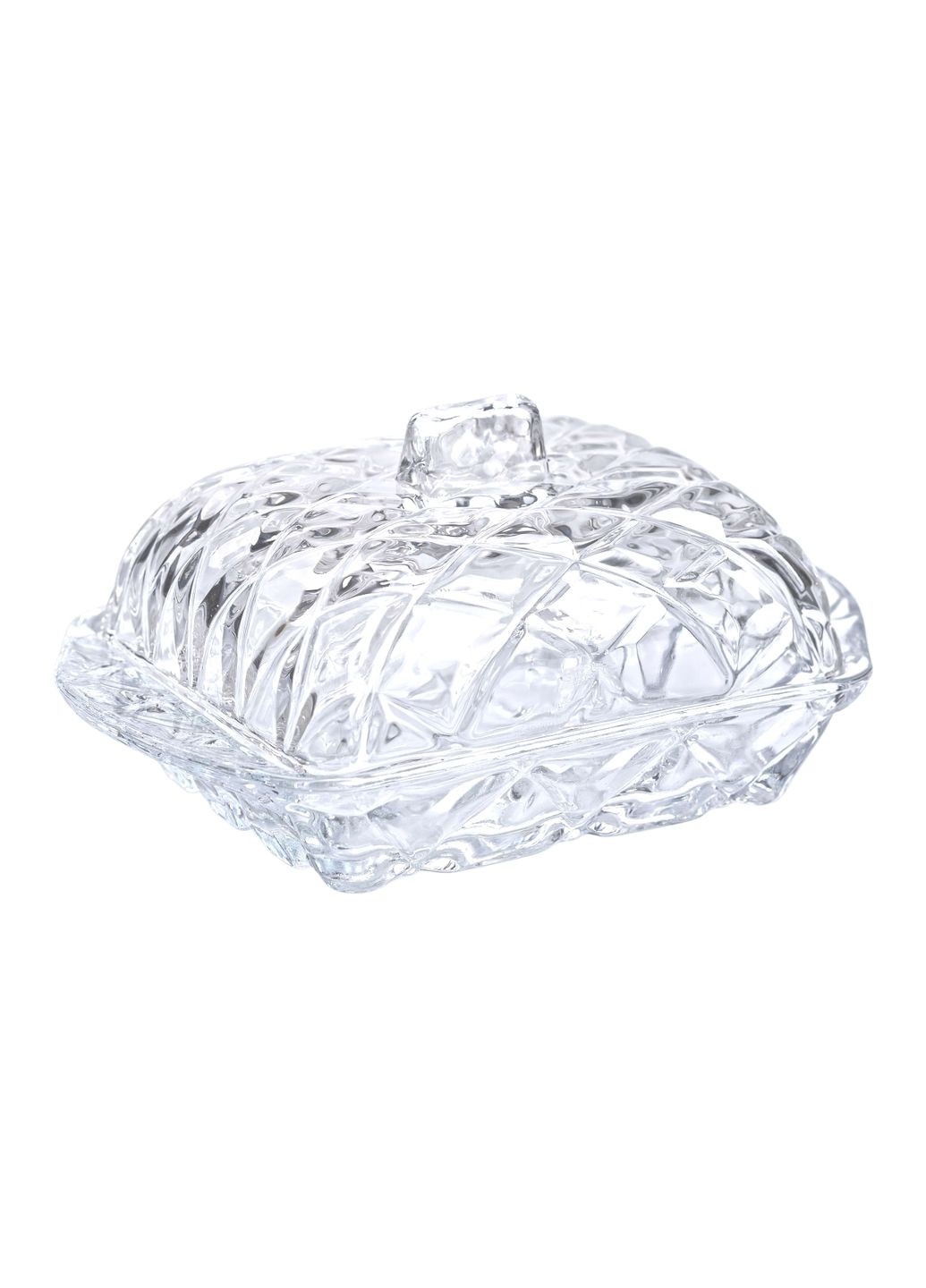 Маслянка скляна з кришкою 16,5х10,5х8 см Yiwu (361678393)