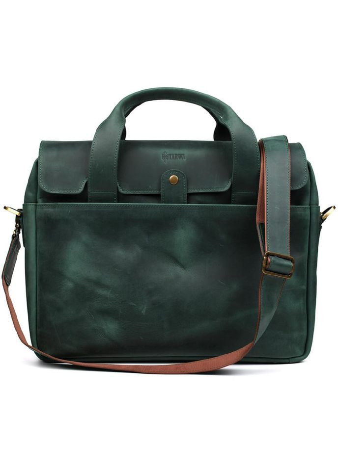 Мужская сумка-портфель из натуральной кожи зеленая RE-1812-4lx TARWA (329151503)
