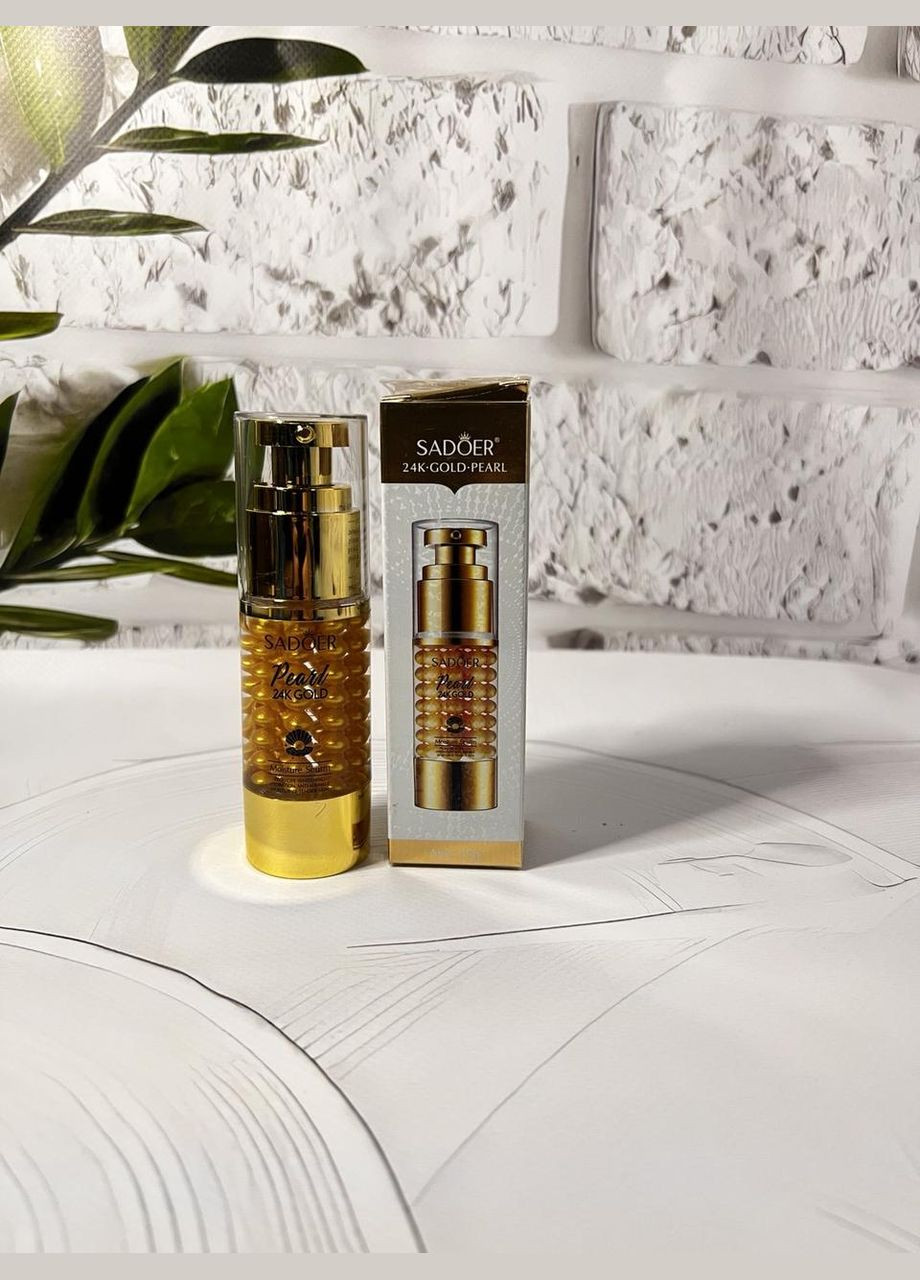 Сироватка для обличчя Pearl 24K Gold Moisture Serum з екстрактом золота 35г(ГШ) SADOER (347244591)