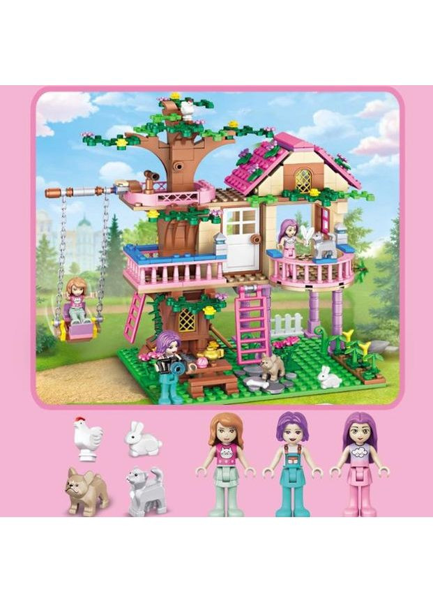 Конструктор для девочек Girls Friends Домик на дереве с куклами и животными 504 детали My World (350945619)