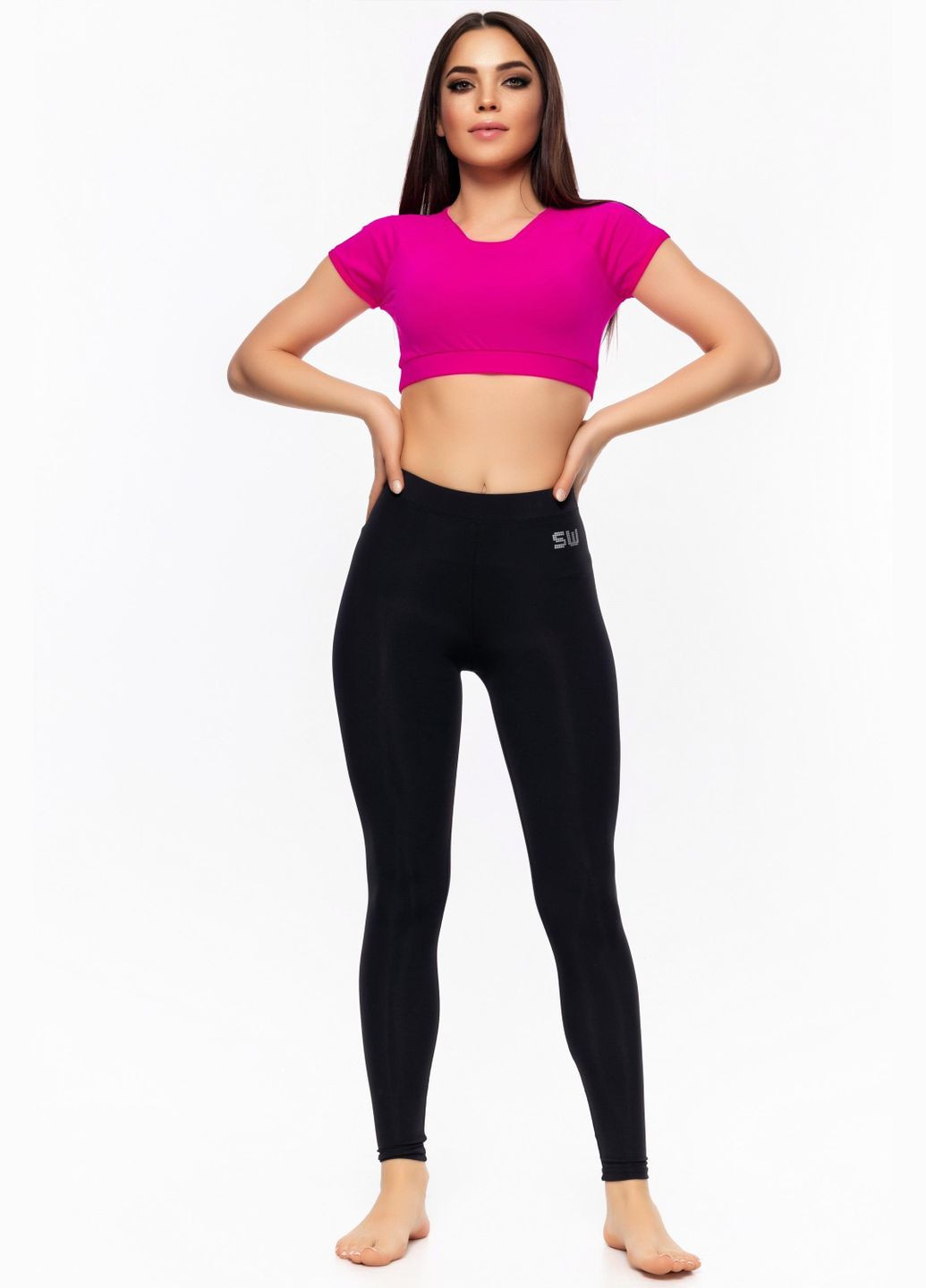 Женский спортивный топ-футболка малиновый топ для фитнеса с коротким рукавом XS Opt-kolo (286330480)