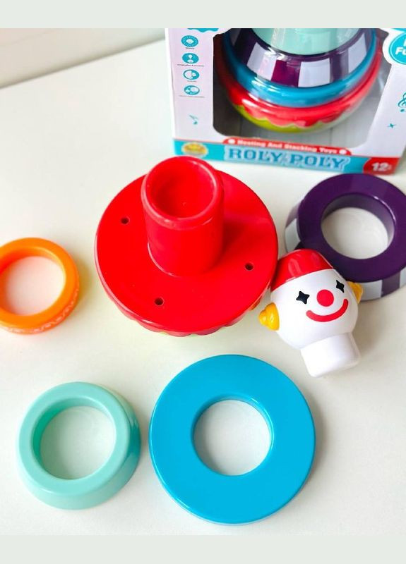 Дитяча пірамідка SL83019 неваляшка Клоун Fun Game (327217393)