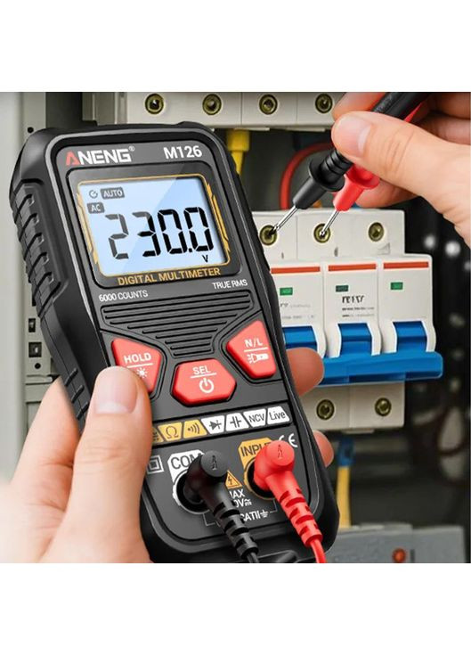 Компактный цифровой мультиметр M126 с автоматическим диапазоном Aneng (353746222)