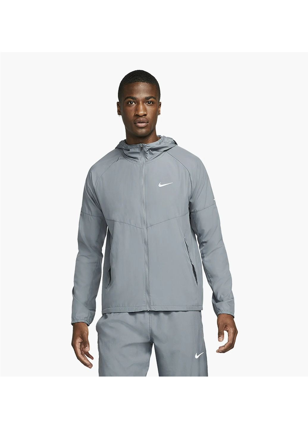 Зелена вітровка чоловіча repel miler green Nike