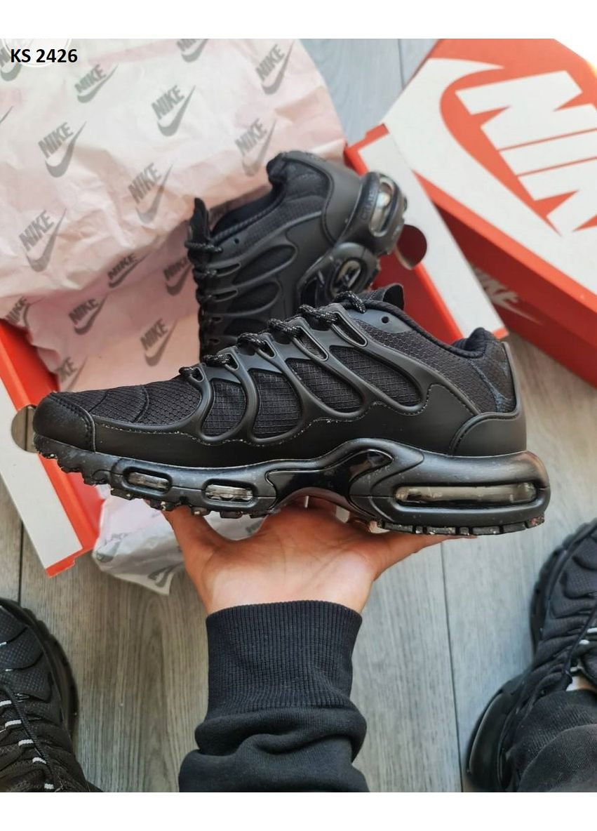 КРОСІВКИ ЖІНОЧІ NIKE AIR MAX TN TERRASCAPE PLUS BLACK НАЙК АІР МАКС ТН ПЛЮС No Brand чорні демісезони (368887848)