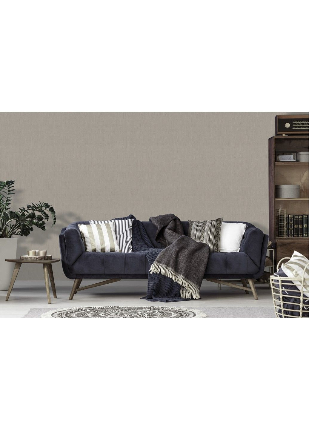 Флізелінові шпалери вініл гарячого тиснення LS Vinil ФК СШТ 9-1215 світло-кавовий (1,06х10,05м) Vinil Wallpaper Factory (316476677)