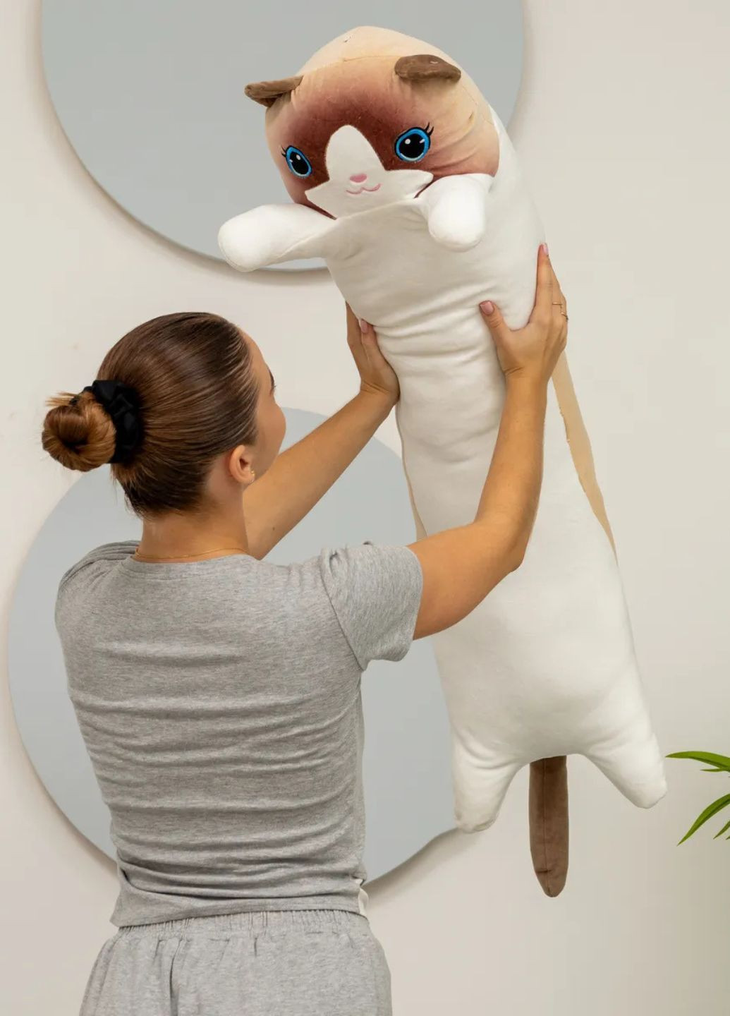 Мягкая игрушка кот батон для объятий 110 см My Kigu (371274512)