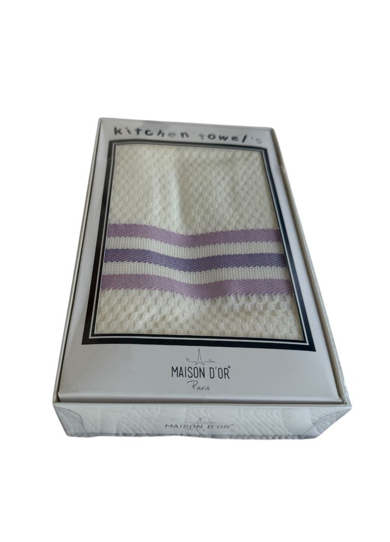 Набор полотенец Ramazan Ecru вафельные 45-70 см, кремовые Maison D'or кремовый