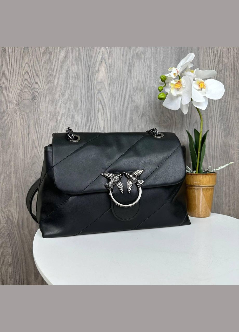 Качественная женская мини сумочка клатч на плечо в стиле Пинко стеганная, маленькая сумка Pinko птички No Brand (334730466)