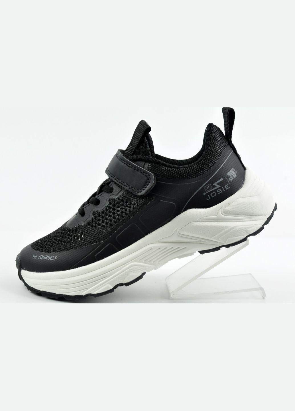 Чорно-білі літні кросівки дитячі Jong Golf