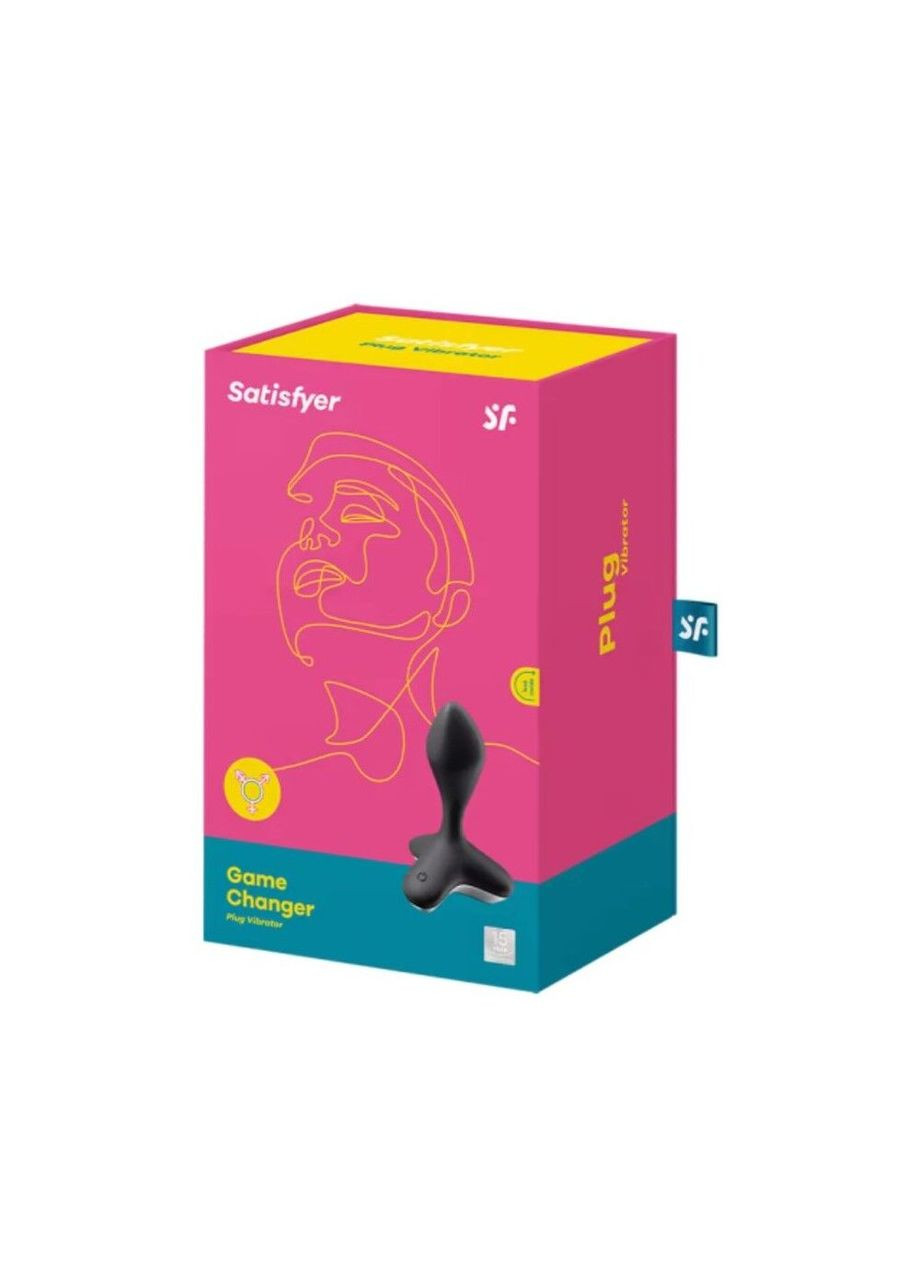 Анальна пробка з вібрацією Game Changer Black - CherryLove Satisfyer (283251085)
